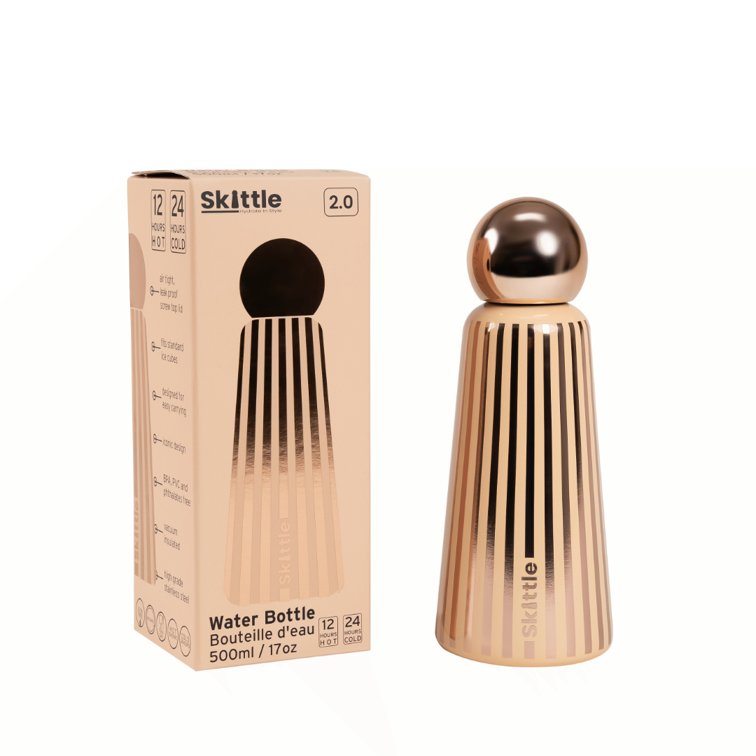 Skittle Bottle 500ml - Rose Gold