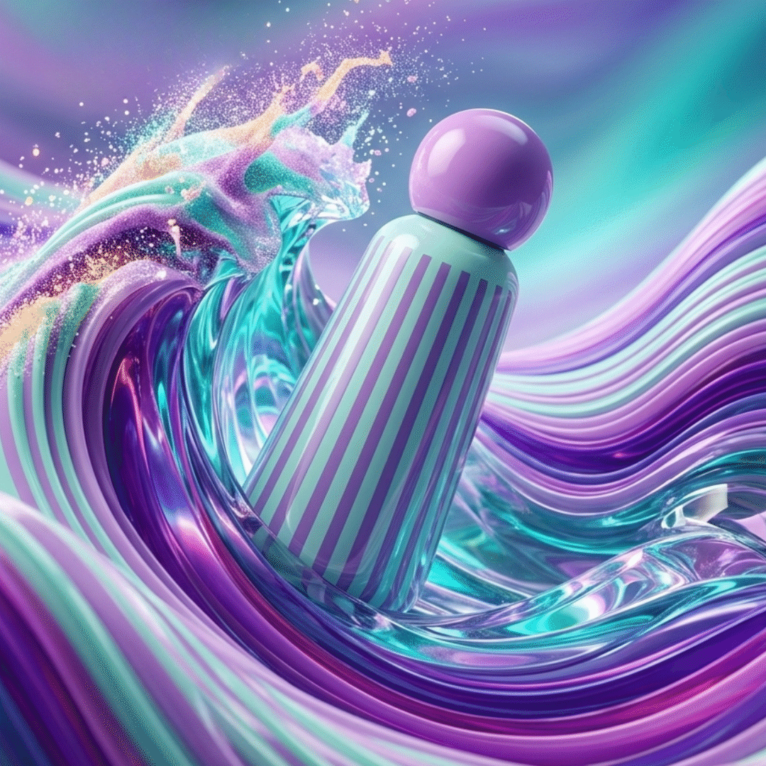 Skittle Stripe Bottles - 300ml